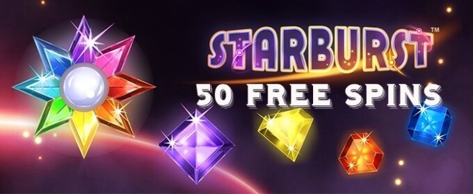 50 Free Spins  Starburst